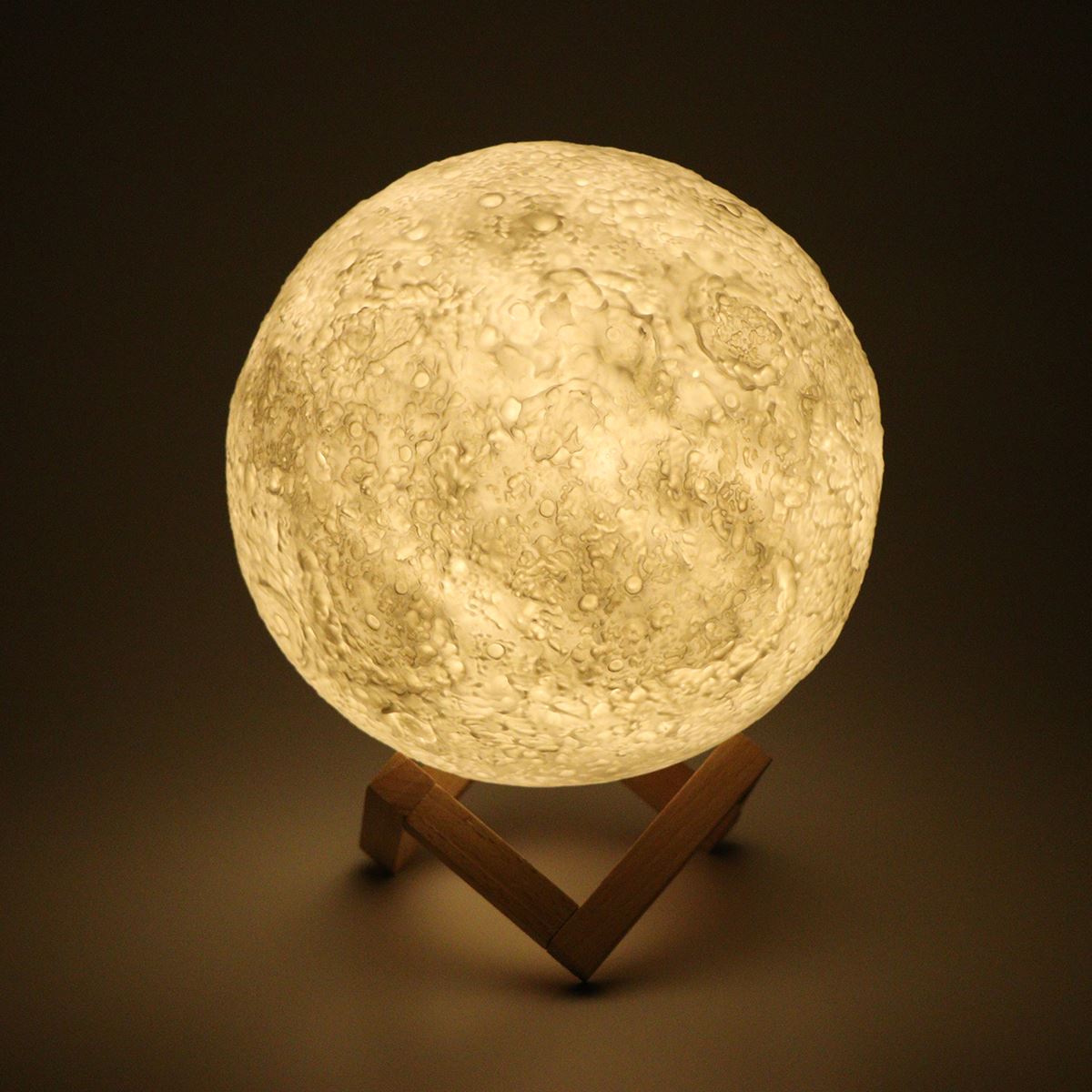 3D Magical Moon LED Night Light Desk Lamp USB Rechargeable 7 Light Colors For Home Decoration
